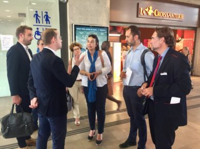 Visite de terrain à la gare d’Amiens